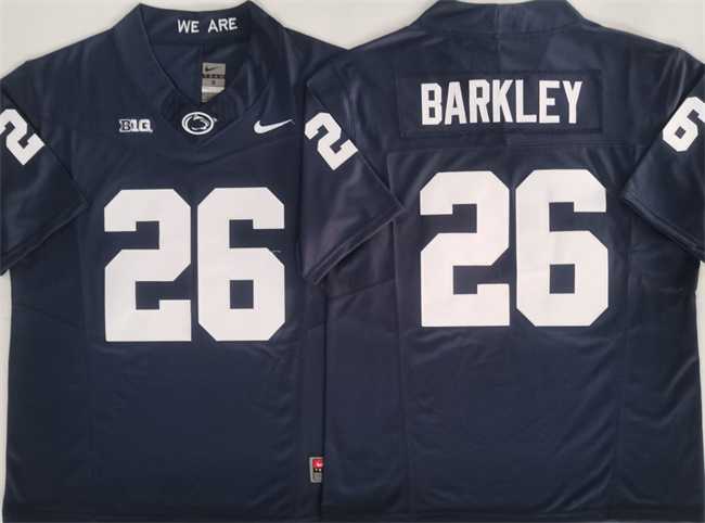Men%27s Penn State Nittany Lions #26 Saquon Barkley Navy 2024 F.U.S.E. Stitched Jersey->ole miss rebels->NCAA Jersey